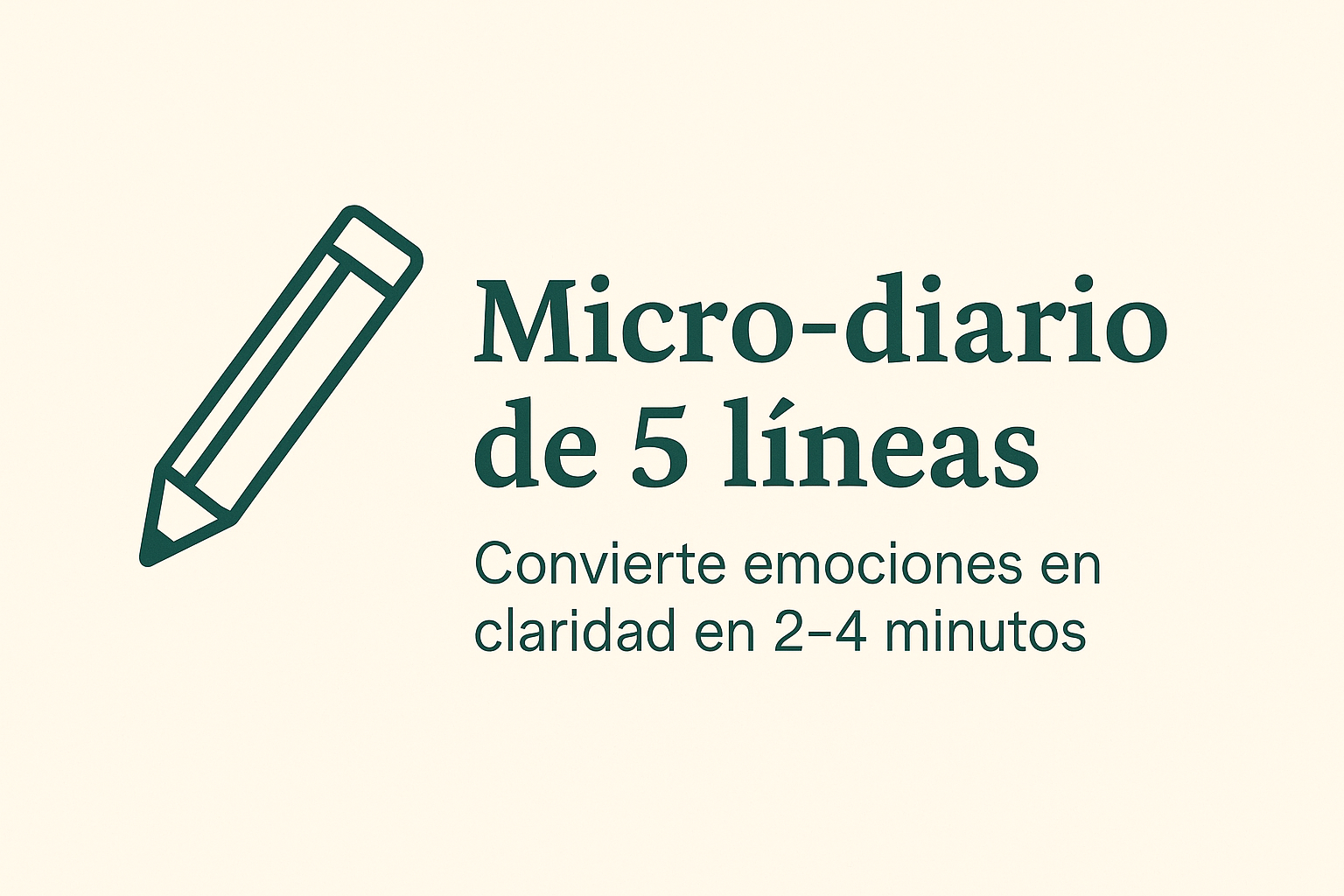 Micro-diario de 5 líneas